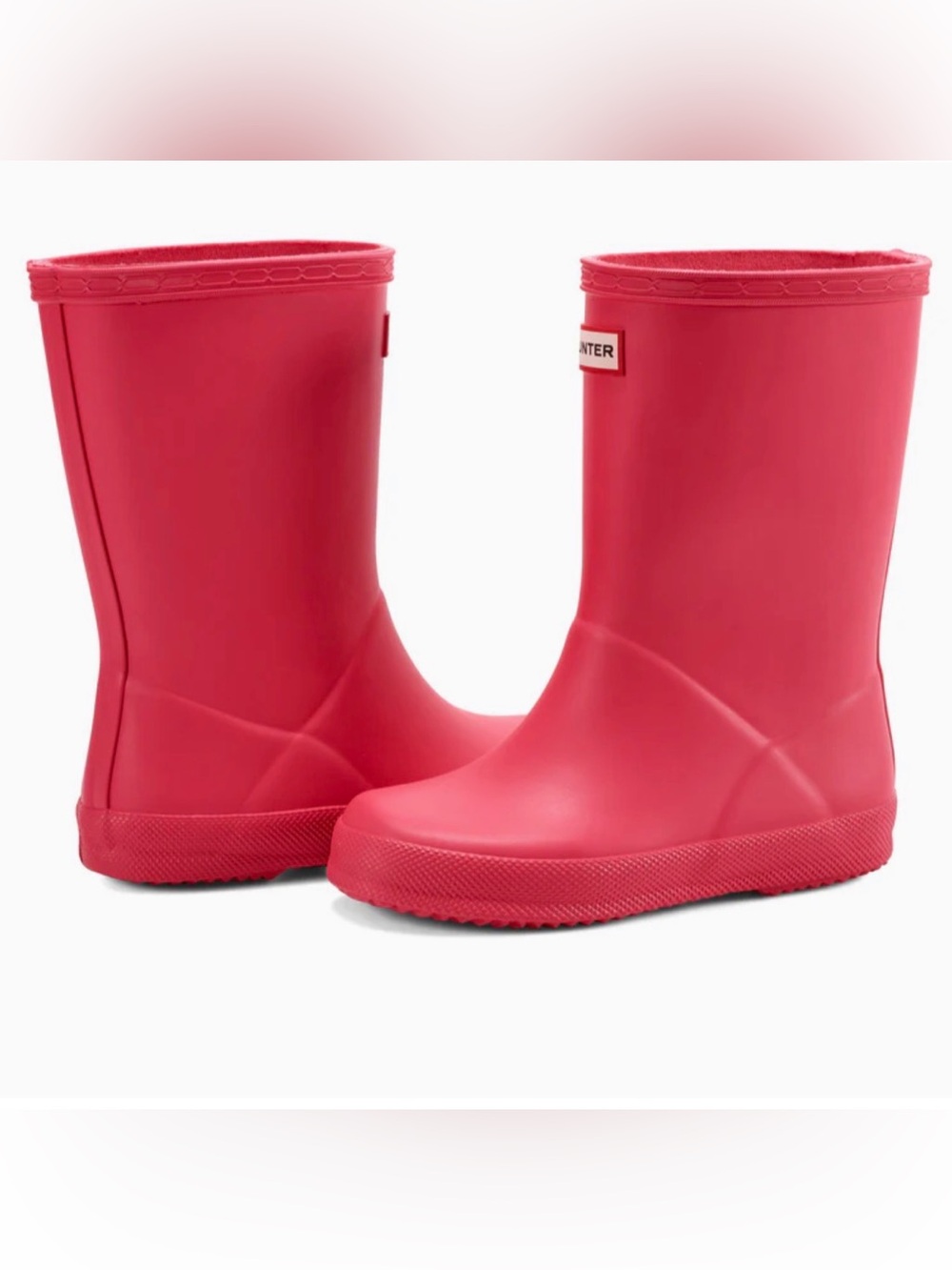 Hunter Short Boots Kids in Bright Pink
